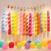 100pcs Balloon Long Strip Spiral Style Color Latex Gathering Party Birthday Wedding Decoration Balloon Design with Inflator
