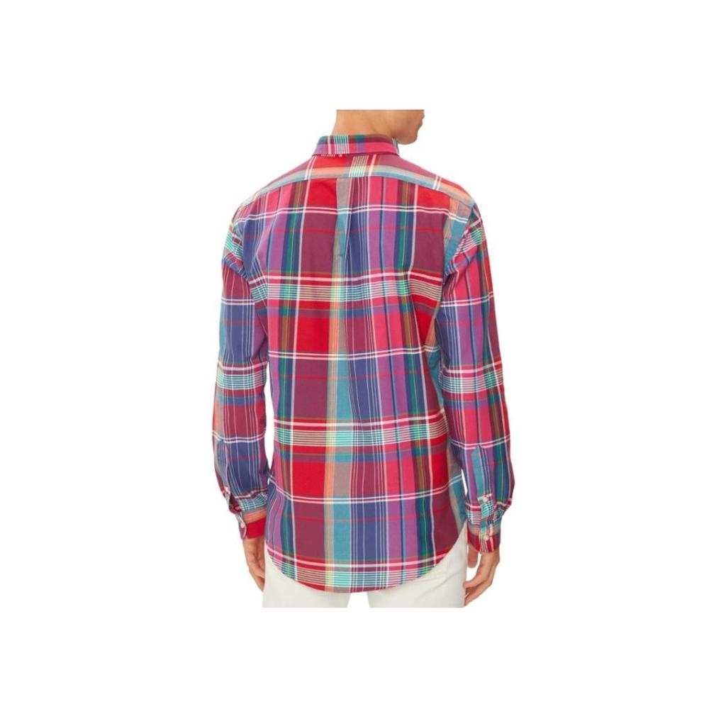 Polo Ralph Lauren Plaid Polo Collar Long Sleeve Shirt Men shirts Multicolor 710944612-001