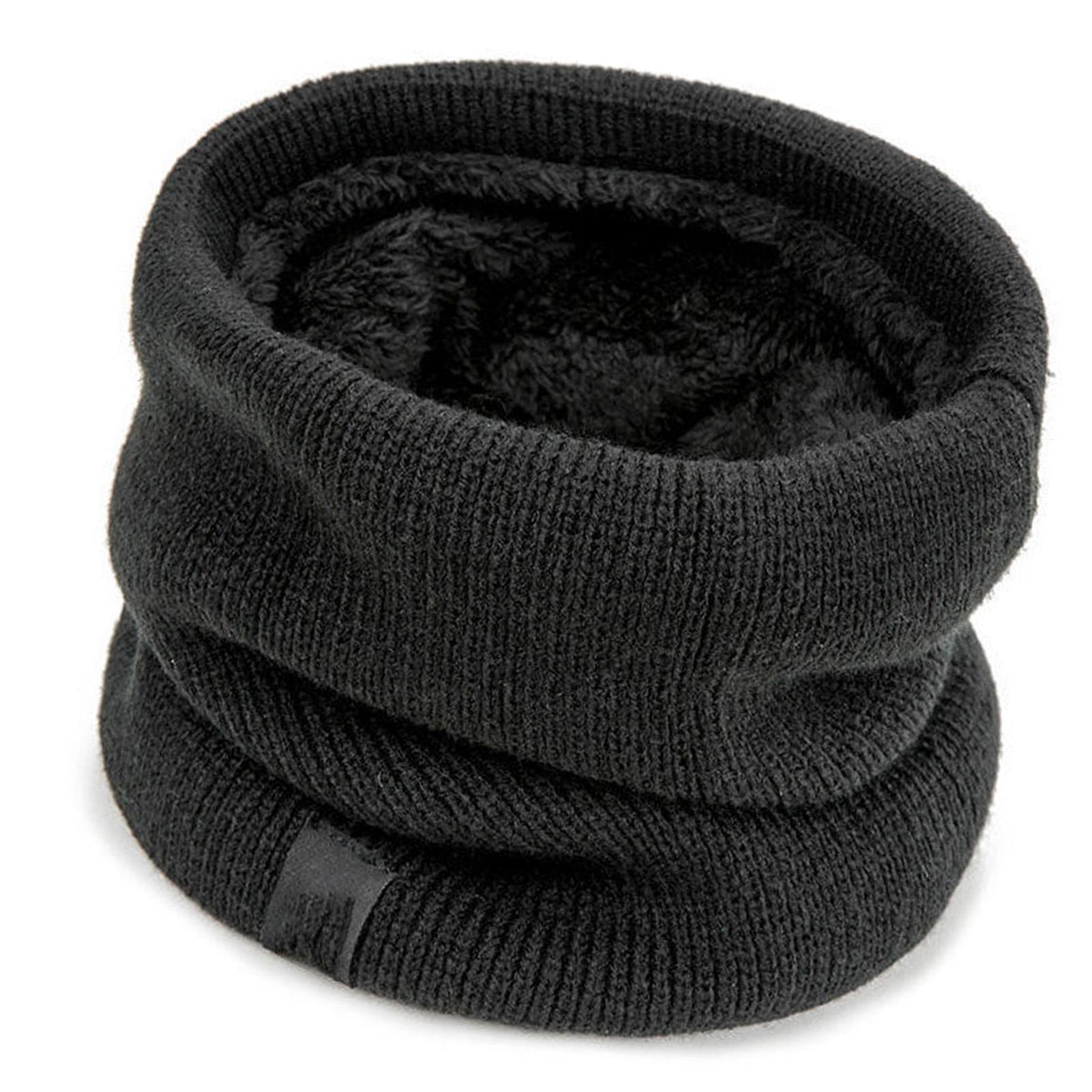 

Теплый шарф-петля Двухслойный Мягкий Утолщенный Эластичный Плюшевая Подкладка Вязаный Зимний Шарф для Мужчин Женщин