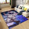Tappeto Area Tappeto Cartoon Astronauta Spaziale 3D, Tappeto per Soggiorno Camera da Letto dei Bambini Divano Zerbino Decorazione, Tappetino Antiscivolo per Bambini