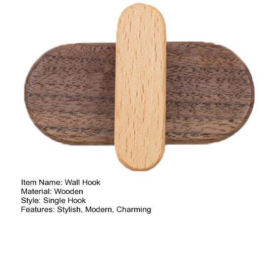 Wood Wall Hook Natural Wooden Wall Mounted Coat Hanger Rustic Heavy Duty Entryway Hat Hook for Hanging Purse Towels Clothes Backpack