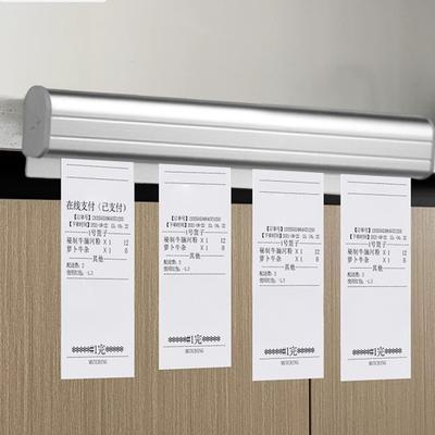 Aluminiowy Wsuwany Stojak na Zamówienia z Miejscem na Długopis i Uchwytem na Rachunki, Bilety, Faktury, Notatki, Klips do Przytrzymywania, Organizer Zamówień Restauracyjnych