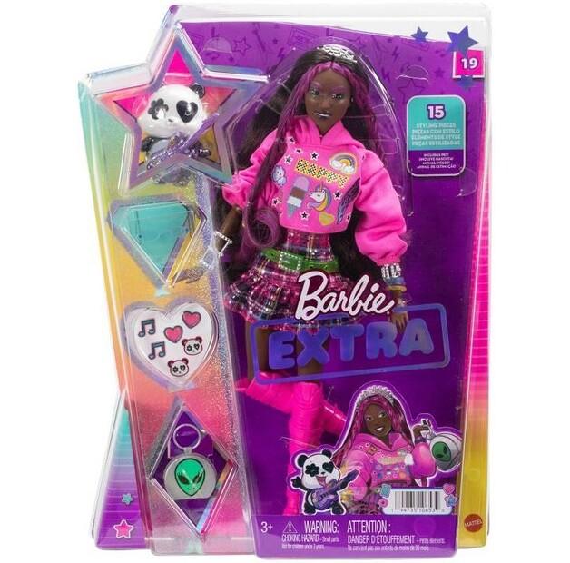 Barbie Extra Doll Pop-Punk Outfit/Pink Hair