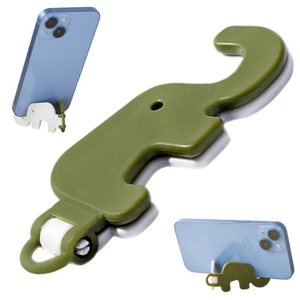 Foldable Mini Elephant Mobile Phone Stand Storage Elephant Phone Bracket Keyring  Phone Accessories