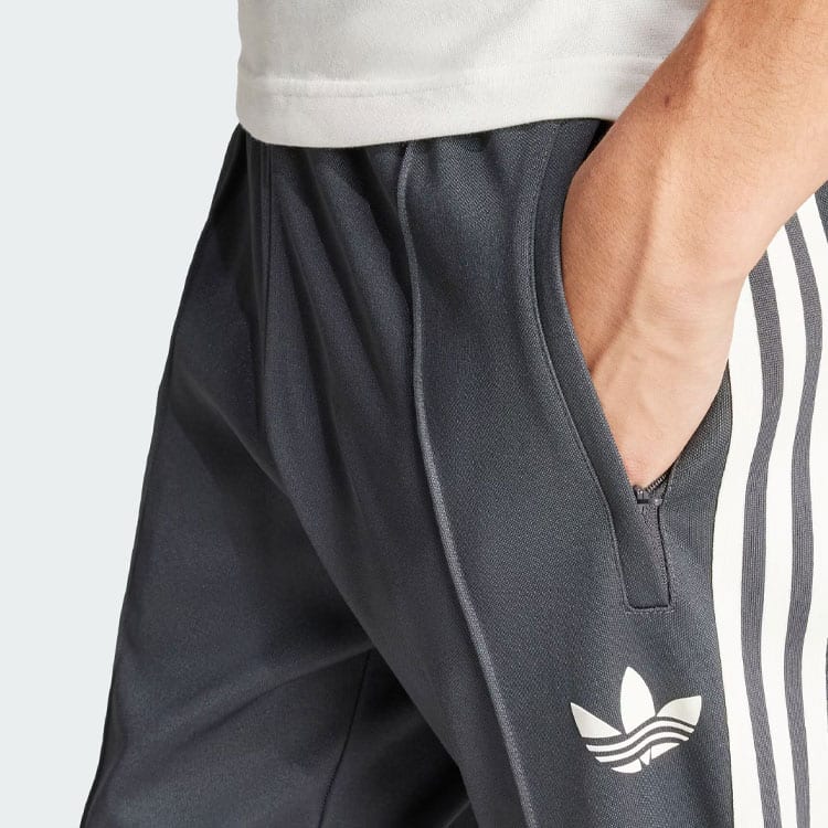 Adidas Originals BECKENBAUER Germany TRACK Knitted Sweatpants Men's Graphite Black IU2101
