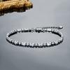 A copper inlaid zircon square light luxury shining bracelet adjustable jewelry, popular