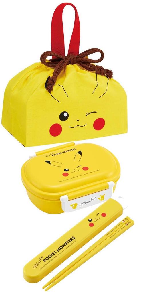 Skater Kordelzug Mittagessen Hergestellt in Pikachu Größe Kinder Tasche, Japan, Pokémon Gesicht, 23, KB7-A