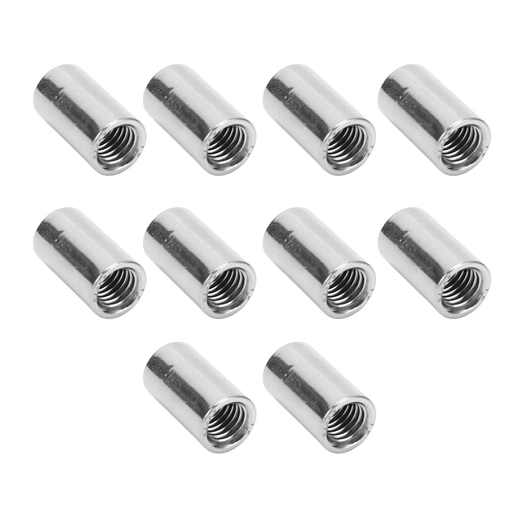 10 Stück Runde Verbindungsmutter Edelstahl Innengewinde M10 Verbindermutter Set für Wartung