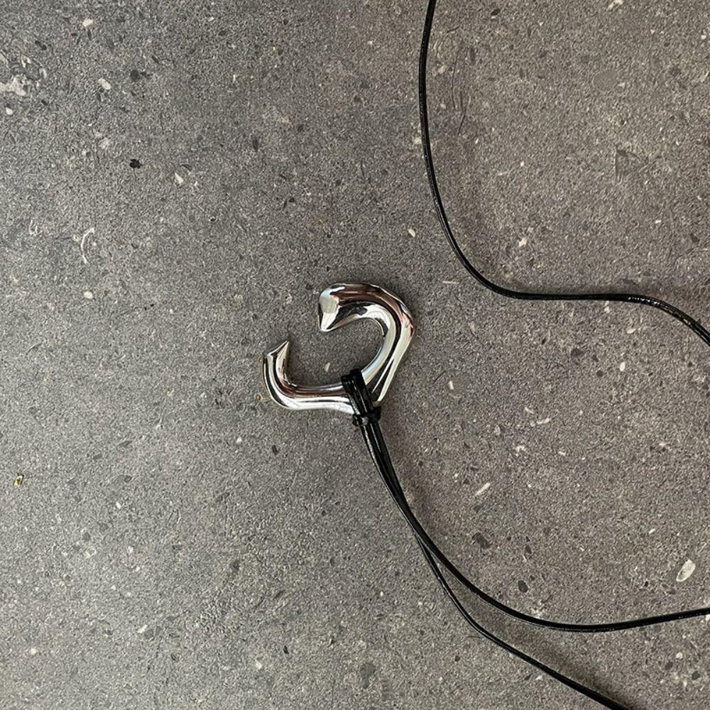 

Простое ожерелье с подвеской в виде сердца, регулируемое ожерелье с надписью «Любовь», Y2K украшения, цепочка для ключицы, для вечеринки style E