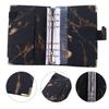 for Budgeting PU Leather 6 Ring Binder Notebook Binder Marble Budget Binder Marble Notebook