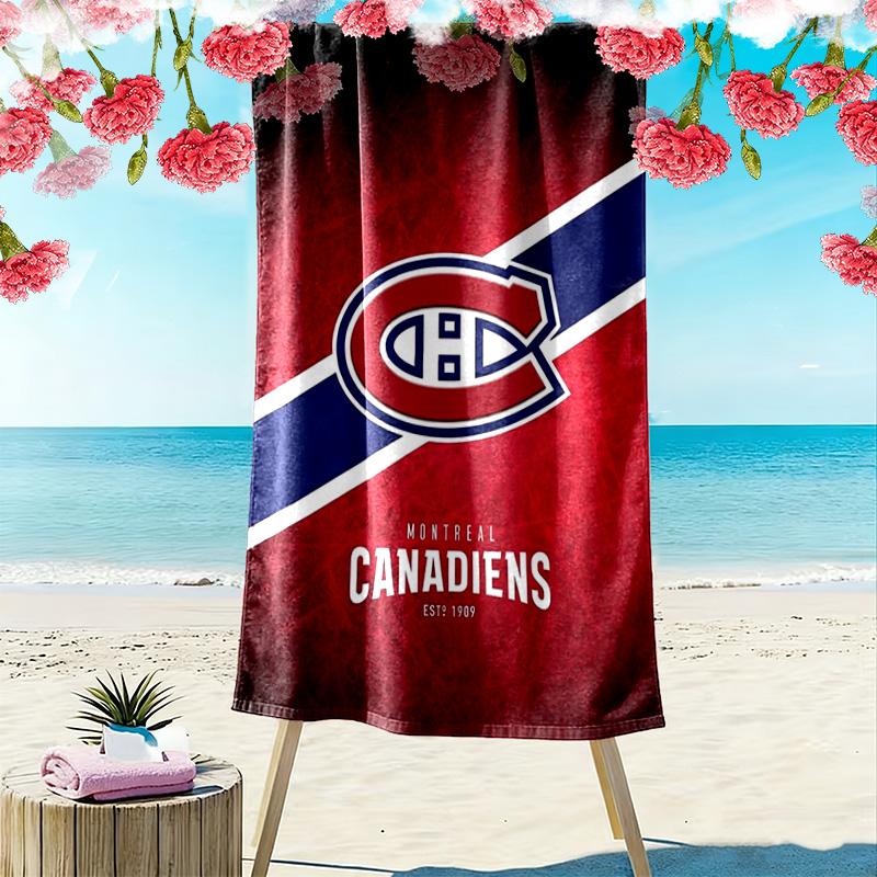Montreal Canadiens Druck Strandtuch, Großes Weiches Schnelltrocknendes Handtuch für Strand Camping Schwimmen