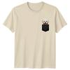 Fluffy White Dog Pocket Dogs Animals Unisexs TShirt Unisexs Tee Graphic Top