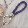 Gevlochten Lederen Touw Sleutelhanger met Poppenhanger - Modieus en Creatief Accessoire