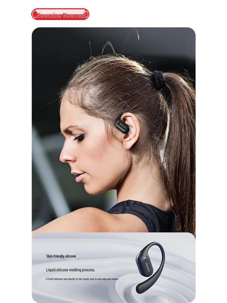 Newman S1 Pro Open-Ear Sport Noise-Cancelling Waterproof Bluetooth Earphones with Long Battery Life