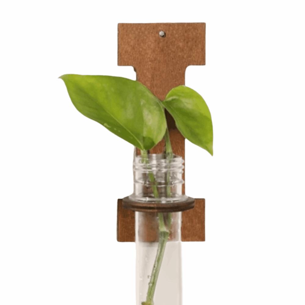 Flower Holder Wooden Hydroponic Planter Shelf A-Z Alphabet Vase Wall Decoration Home Ornaments Retro Flower Pot Indoor Garden