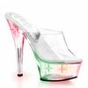 Women's 15CM high heels, crystal light shoes, cool slippers with lights, women's slippers