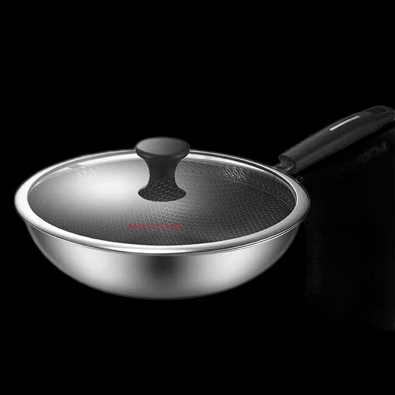 Meichu Tri-Ply Stainless Steel Wok