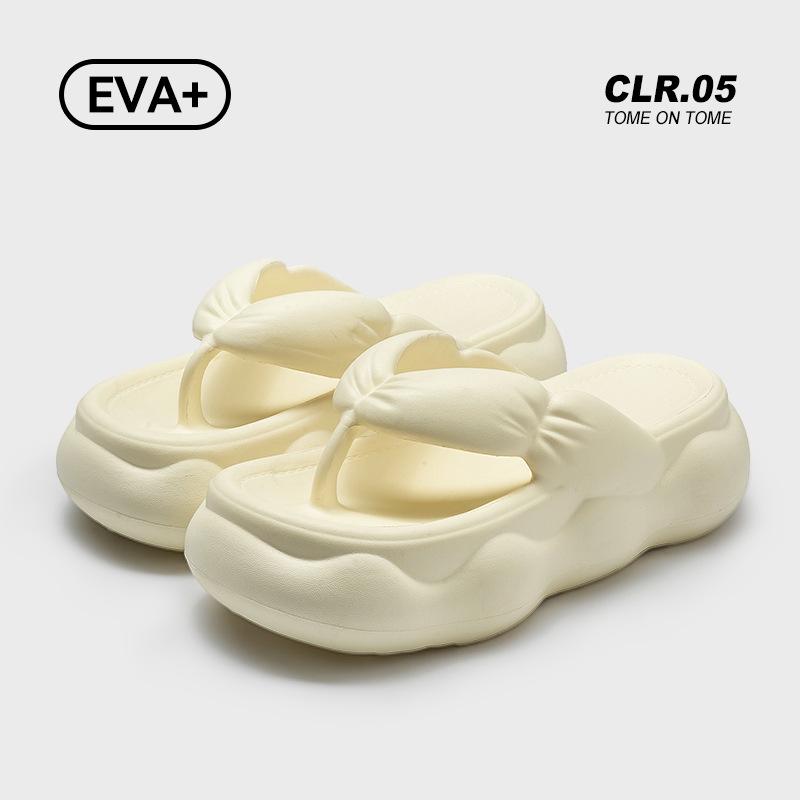 Height-increasing thick-soled flip-flops for women's summer new fashion non-slip slippers for outer wear, indoor home-free cold slippers