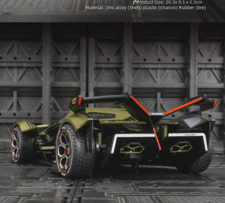 Jiaye VB24205 Lambo V12 Alloy Racing Car Model with Sound & Light Features - Toy Car for Kids and Collectors.