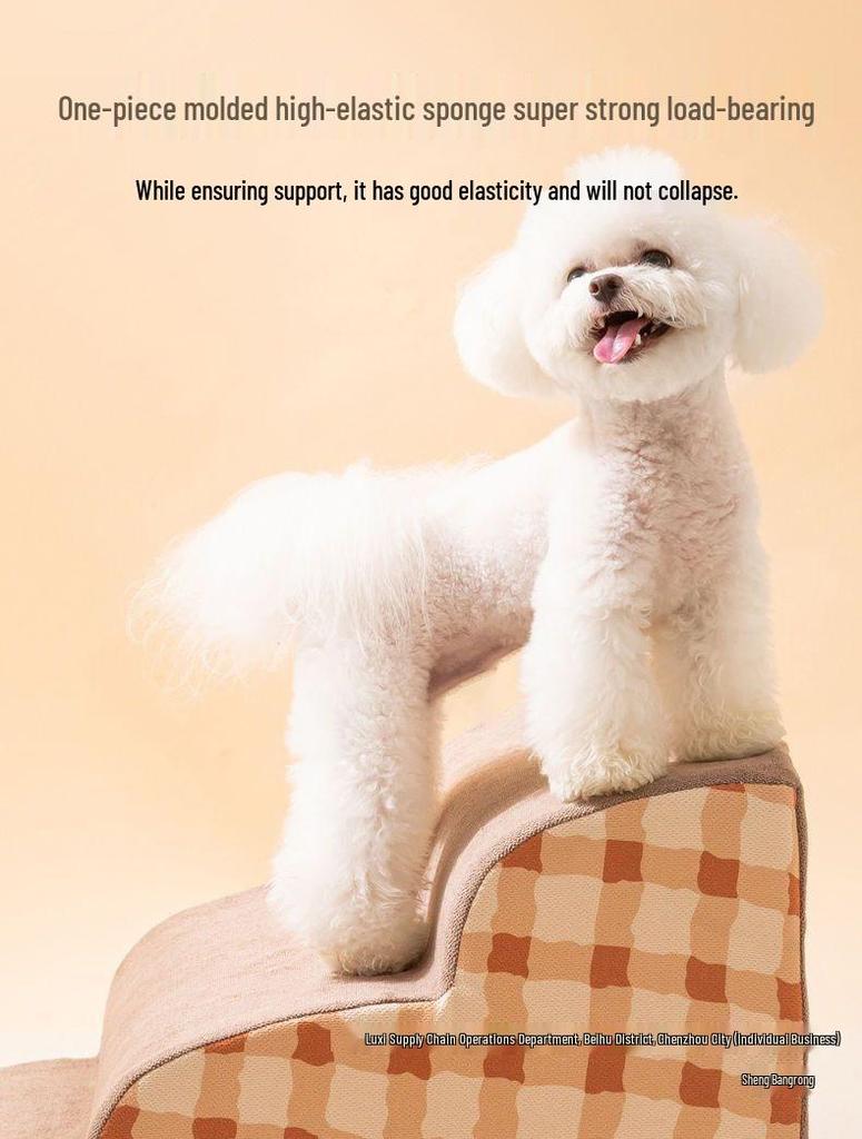 Pet Bedside Stairs for Dogs and Cats - Climbing Ladder