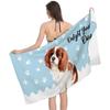 Microfiber Cartoon Dog Beach Towel Spa Sauna Pareo Novelty Sand Free Towel Poncho Surf Mat Picnic Camping Travel For Adults Kids