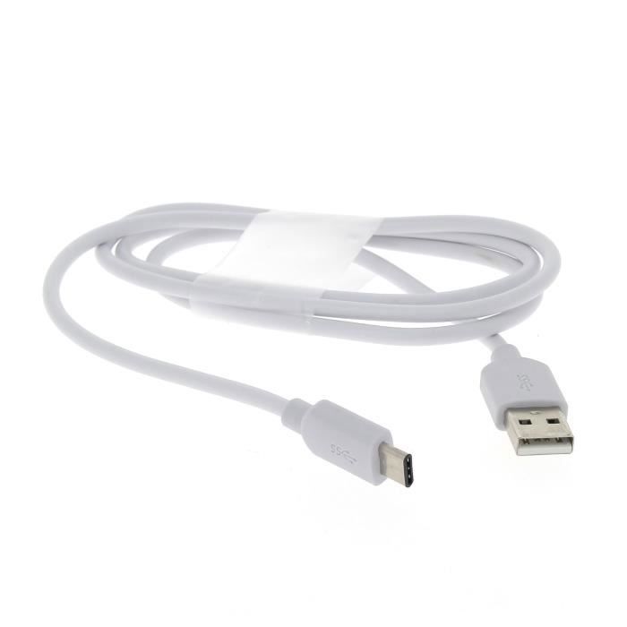 USB Type C Cable - ACCE2S - Sync & Charge - Compatible with XIAOMI - White - 1 Unit