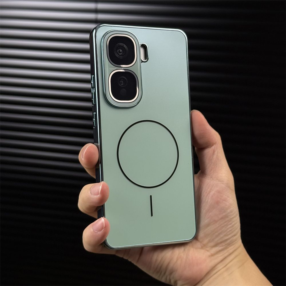 Suitable for iQOONeo11pro Mobile Phone Case, Fine Ring Magnetic Attraction Electroplating AG Matte, with Its Own Lens Film, All-inclusive Anti-drop.