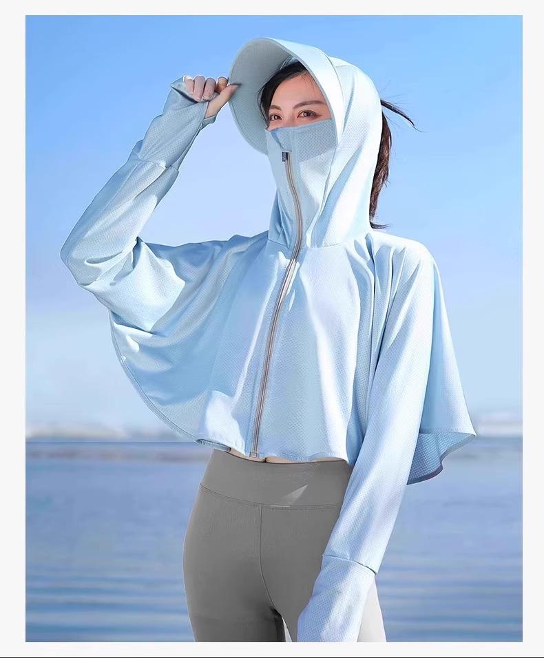 2025 Women's Ice Silk UV Protection Long Sleeve – New Arrival with Discount