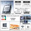 ERVPES M1 Mini PC Generation Core 16GB DDR4 512GB Windows 11 Pro Mini PC Dual HDMI Output WiFi 6 Wired LAN Compact Small PC Desktop Multifunctional