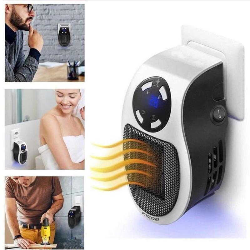 Mini Portable Winter Plug-in Indoor Air Heater Home Appliance Heating Stove Radiator Remote Warmer Machine