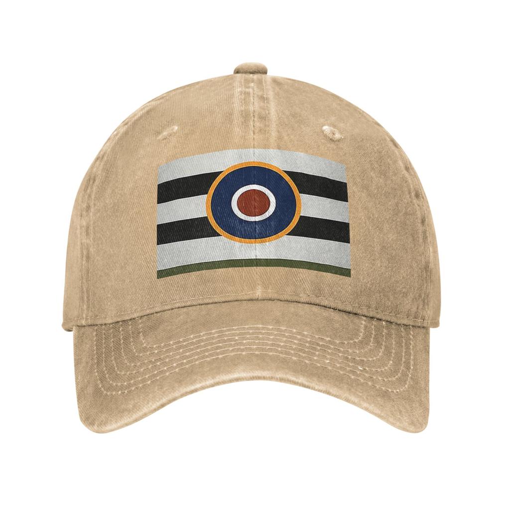 D-Day Stripes With RAF Roundel Denim Fabric Cap Casual Baseball Caps Adjustable Hat Summer Unisex Baseball Hats