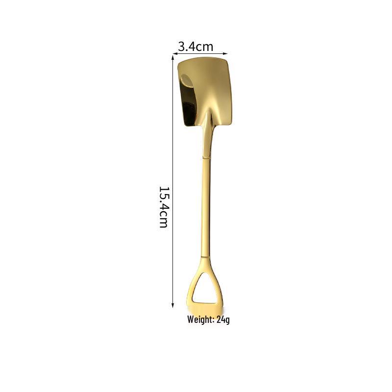 304 Stainless Steel Watermelon and Ice Cream Spoon - Creative Shovel Design, High-Value Gift Cake Spatula
