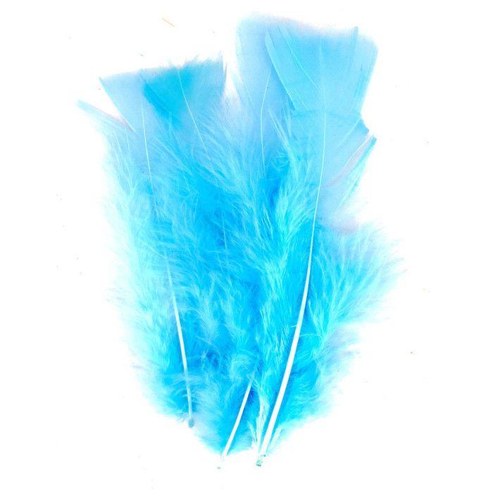 Turkey Feathers 12/18 Cm 25g Blue