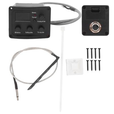 Ukulele Pickup EQ Color Tuner with LED Display Electric Box 3?Segment Equalizer Musical