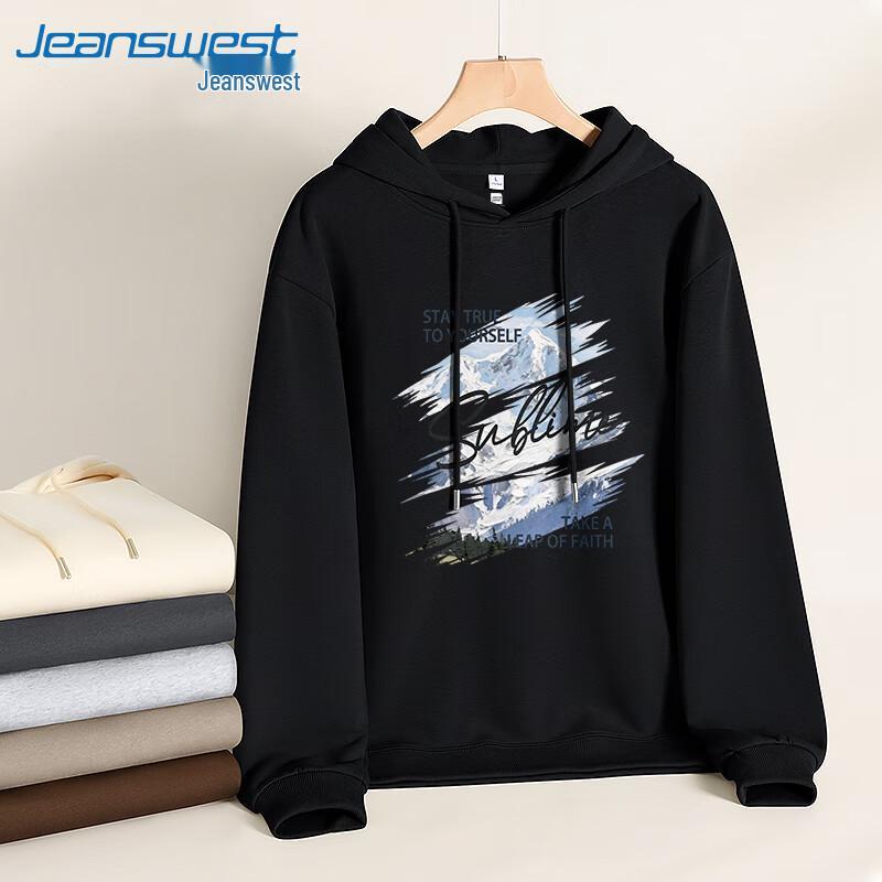 

Jeanswest Unisex MZS Graffiti Print Hooded Sweatshirt L