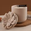 2PCS DIY Handmade Gypsum Cement Flower Aromatherapy Candle Cup Gypsum Storage Jar Mirror Silicone Mold