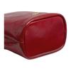 Coach Faye 18 Gold Logo Drawstring Bucket Bag Wrinkled Leather Mini Shoulder Bag Red Women bags CDB68-IMPX1