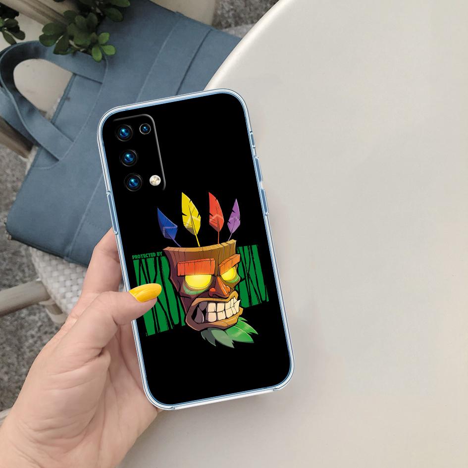 AQ31 Crash Bandicoot Soft Shell Transparent Phone Case for Motorola Moto G7 G8 G9 G84 G85 G73 G24 G15 Z2 Play Power Plus