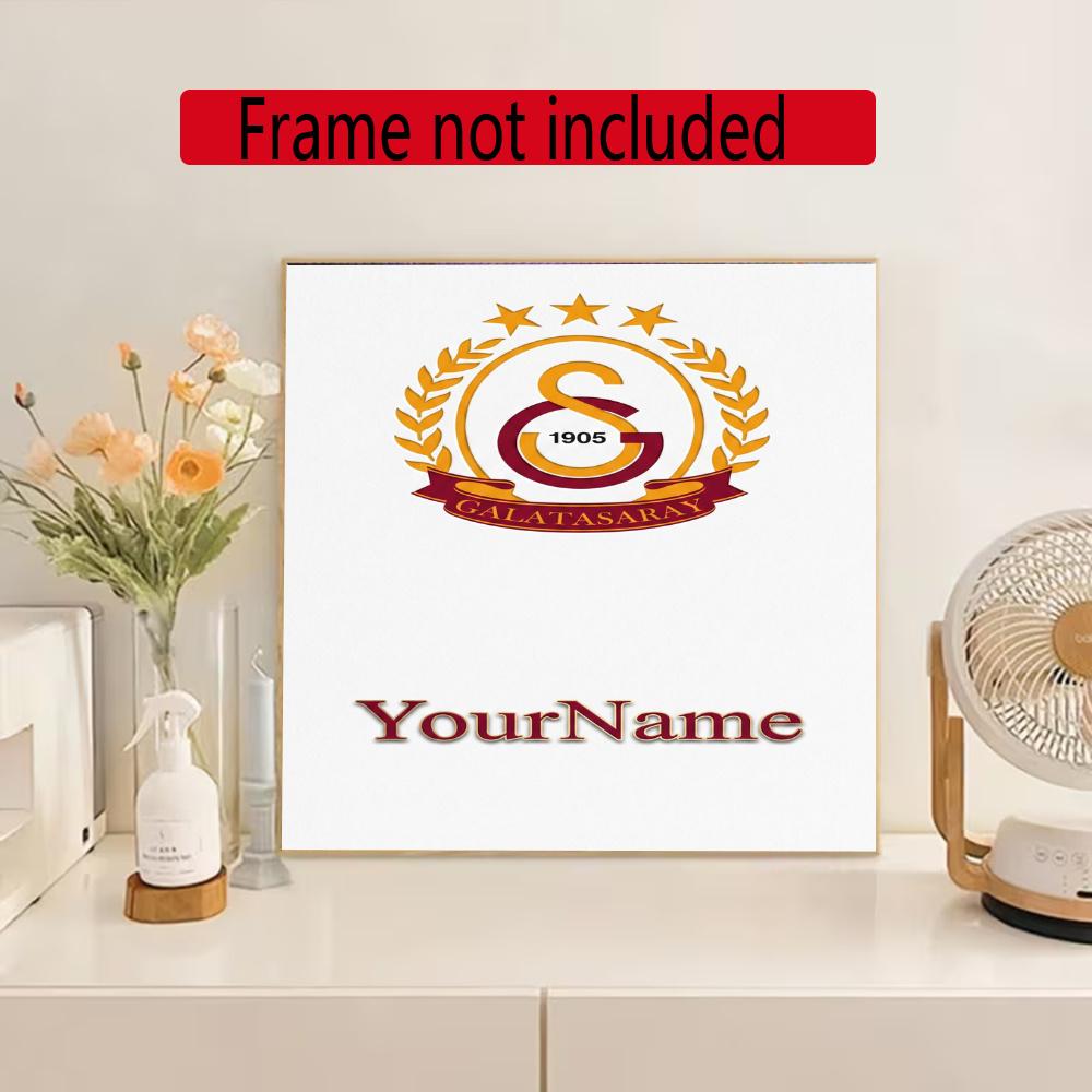 Galatasaray Customize Your Name Diamond Painting Round Diamond Diy Frameless Holiday Artwork Suitable For Home Office Wall Decoration