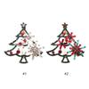 Sparkling Christmas Tree Rhinestones Brooch Elegant Holiday Jewelry Alloy Accessory Chest Decoration For Women Party