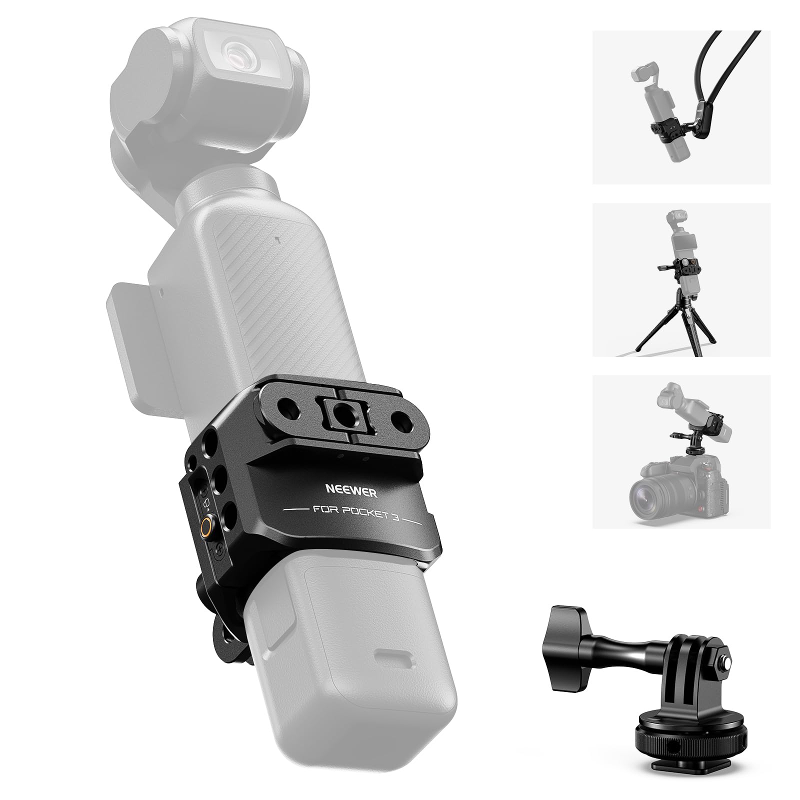

[NEEWER] Pocket 3 Camera Cage – action cam accessory