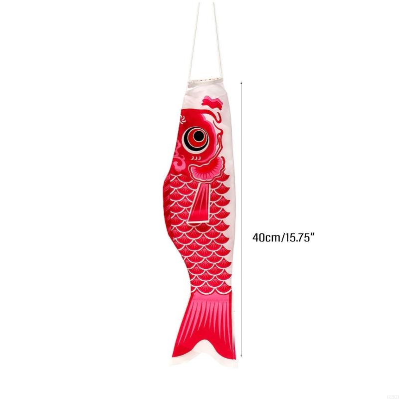 62KD Carp Windsocks Traditional Japanese Carp Windsocks Streamers Hangings Fish Flag Festival Carp Banners Home Decorations
