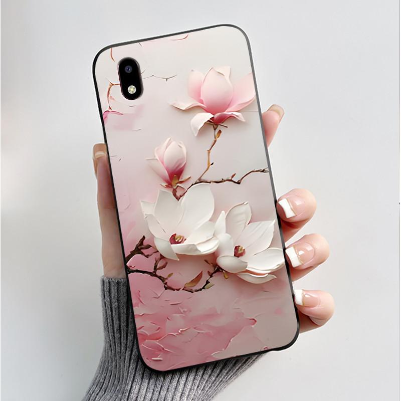 Hülle Für ZTE Blade A3 2020 Handyhülle Schutzhülle Weiches Silikon Schwarz Tpu Ästhetisch Luxus Mode Schmetterling Blumen Rückseite