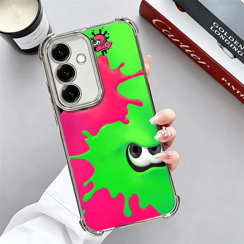 S-Splatoons Game Plating Phone Case For Samsung A17 A07 A37 A57 A16 A56 A15 A55 A14 A54 A13 A53 A26 A36 A25 A35 A24 A34 A23 A33