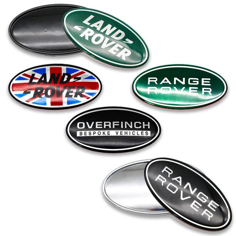 ABS 8.6cm Car Front Grille Trunk Badge Sticker Body For Land Rover Range Rover Evoque Discovery 3 4 Defender 4 Styling Sticker SA1