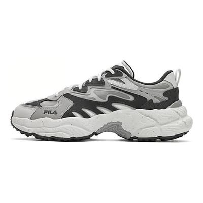 Ferna Series Fern Grass Shoes Fabric Synthetic Leather Comfortable Lightweight Low Top Casual Shoes Men Sneaker Black Gray F12M411106FWL