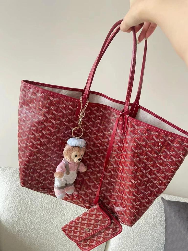 2025 Elegant Large Capacity Tote Bag with Y Letter Design - Dog Tooth Pattern