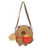 Super cute kapibara fun cartoon diagonal span bag girl heart cute water guinea pig small round bag girl storage backpack