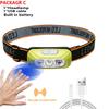 500 Lumenów Latarka Czołowa USB z Czujnikiem Ruchu Jasna LED do Biegania Wędkowania Latarka Czołowa Reflektor Światło z Czujnikiem Podczerwieni