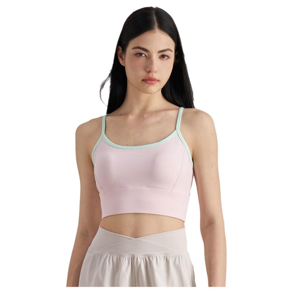 Contrasting Color Sports Vest Splicing Design Fitness Bra Beautiful Back Sports Bra  Youth